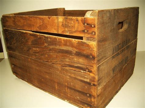 vintage wood box metal|old wooden boxes and crates.